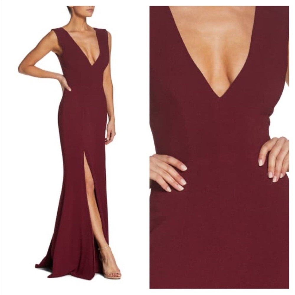 Dress the Population Sandra Plunging Gown